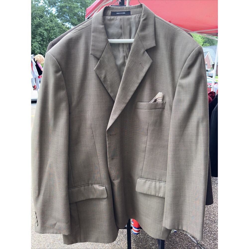 Eddie Domani Suit Jacket 50R Tan
